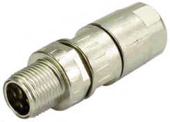 Цилиндрический соединитель-вилка M12-X, арт. B21038811805