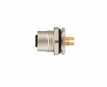 Цилиндрический соединитель-розетка M12-F04A-BKR-PG9-D 1630043241011