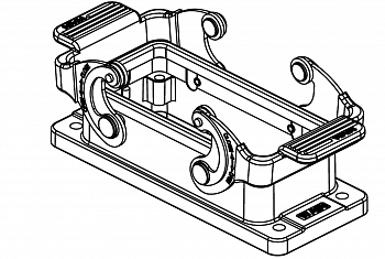 Корпус соединителя - блочная часть W16B-BK-2L/SC/1440