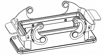 Корпус соединителя - блочная часть H16B/HT-BK-2L/SCN 1110163421001