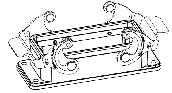 КОРПУС СОЕДИНИТЕЛЯ - БЛОЧНАЯ ЧАСТЬ H16BHT-BK-2LSCN 1110163421001