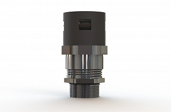 Фитинг прямой M32/AD34.5 с металлической удлиненной резьбой 15мм и пережимом, арт. WQGMZ-M32B-D-15/A