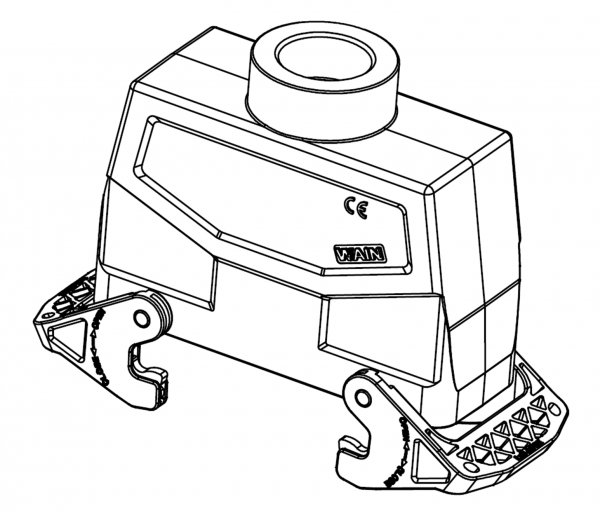 КОРПУС СОЕДИНИТЕЛЯ - КАБЕЛЬНАЯ ЧАСТЬ W24B-TEH-2LPSE-PG29 WS 1111244485007
