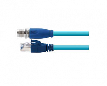 Цилиндрический соединитель-вилка/RJ45 (каб.сборка) M12-M08X-T/RJ45-T-5.0-PUR-Cat.6a 1630084014015