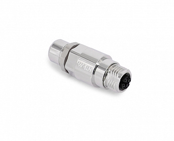 Цилиндрический соединитель-розетка M12-F08X/F08X-BKR-M17 1630083242501 