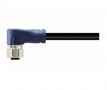 Цилиндрический соединитель-розетка с кабелем M12-F04S-S-1.5-PVC 1630045204501