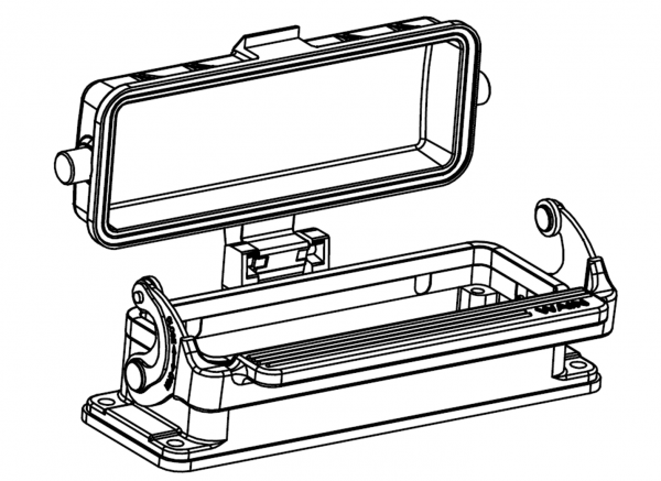 КОРПУС СОЕДИНИТЕЛЯ - БЛОЧНАЯ ЧАСТЬ H24B-BK-1LPSE-MCV 1110243288001