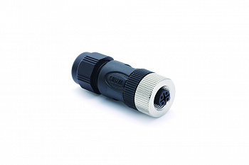 Цилиндрический соединитель-розетка M12-FC04/1L-T-D8 1630054203500