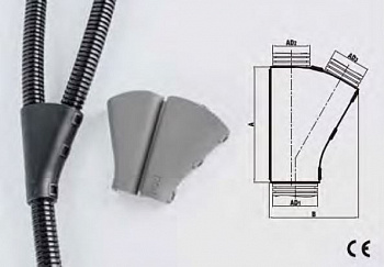 Фитинг-тройник V-образный открывающийся AD13.0/10.0/10.0, арт. SVY-131010B