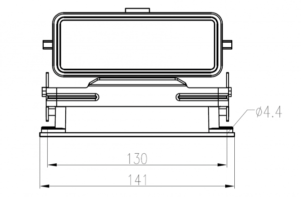 КОРПУС СОЕДИНИТЕЛЯ - БЛОЧНАЯ ЧАСТЬ H24B-BK-1LW-CV 1110243641001