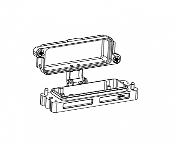 Корпус соединителя - блочная часть HP24B/H-BK-4H-MCV