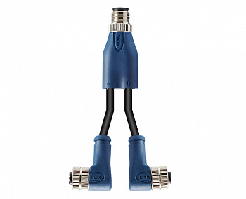 Y-разветвитель вилка/2 розетки с кабелем M12Y-M03A/2M12-F03A-S-5.0-PVC 1713020030319