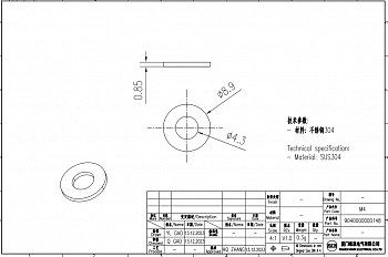 Шайба M4, арт. 9040000000148