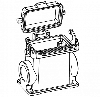 Корпус соединителя - блочная часть H10B-SFH-1L/SCN-CV-2M25 1110102228005