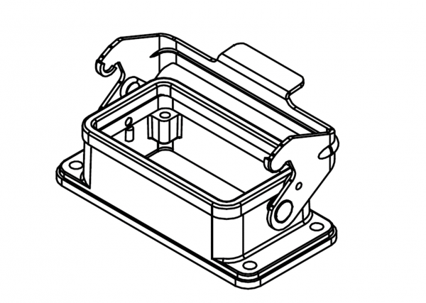 КОРПУС СОЕДИНИТЕЛЯ - БЛОЧНАЯ ЧАСТЬ W10B-BK-1LW 1111103241001