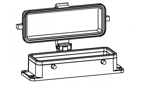 КОРПУС СОЕДИНИТЕЛЯ - БЛОЧНАЯ ЧАСТЬ H24B-BK-4BS-CV 1110243728001