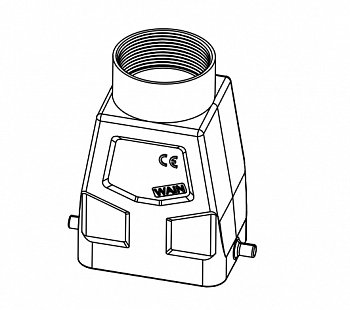 Корпус соединителя - кабельная часть W6B-TEH-2B-PG29B