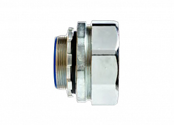 Фитинг прямой M114 с фиксированной резьбой для металлорукава с ПВХ, ПУ оболочкой, арт. DPJ-100-M114