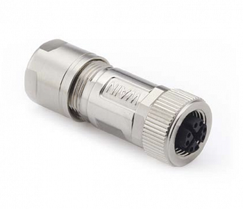 Цилиндрический соединитель-розетка M12-FC05A-T-D8-SH 1630054202501